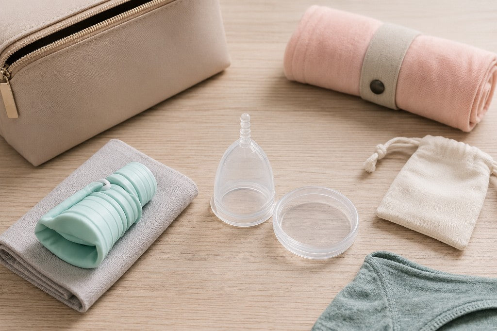 Coletor menstrual em viagem: guia prático