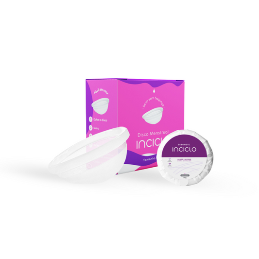 Kit Disco Menstrual + Sabonete Íntimo em Barra Inciclo