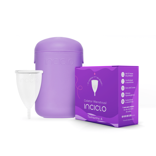 Coletor Menstrual Inciclo + Cápsula Esterilizadora Lavanda