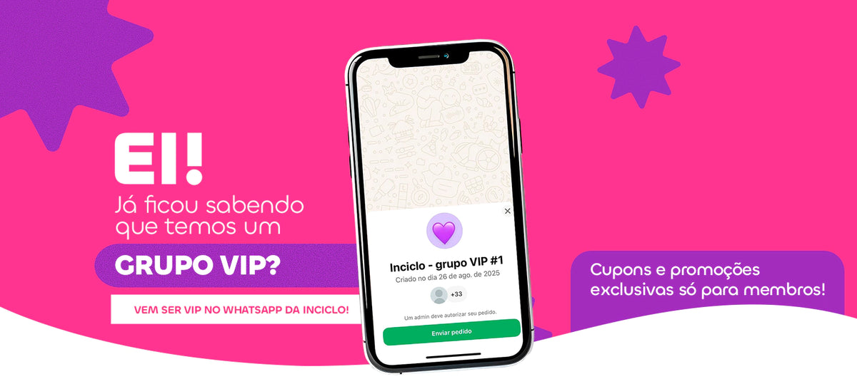 Grupo VIP Inciclo no WhatsApp: cupons e promoções exclusivas