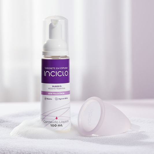 Kit Coletor Menstrual + Disco Menstrual + Espuma de Limpeza Inciclo